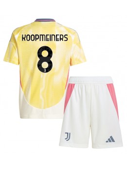 Juventus Teun Koopmeiners #8 Dječji Gostujuci Dres kompleti 2024-25 Kratak Rukavima (+ kratke hlače)